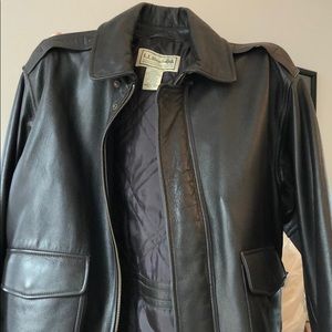 L.L Bean men’s leather coat